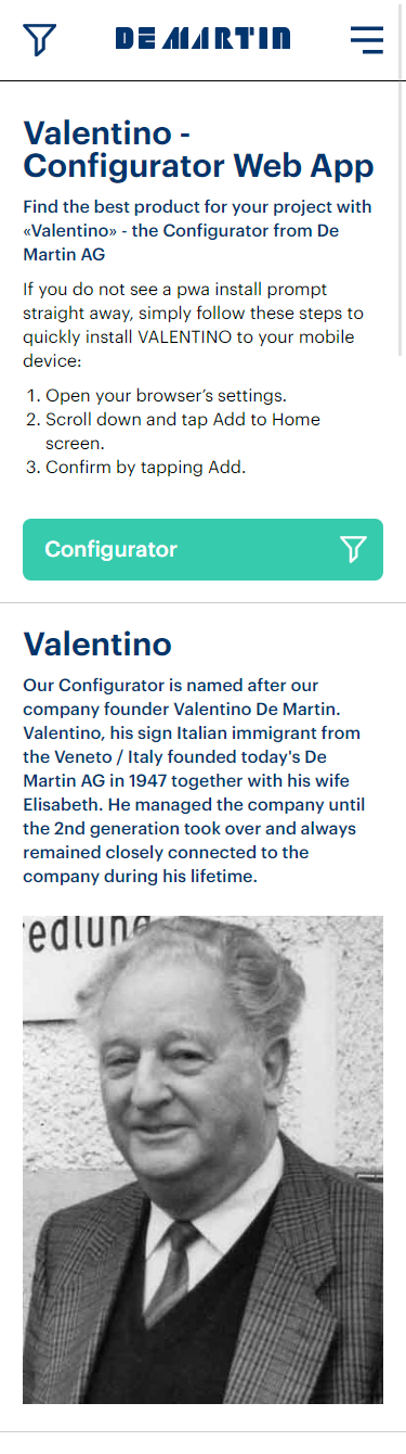 De Martin Valentino Mobile